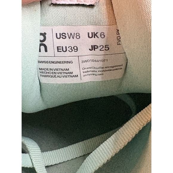 ON CLOUDSURFER 2 CREEK WOMAN SZ 8 ROAD RACE RUNNING SHOES - Picture 7 of 7